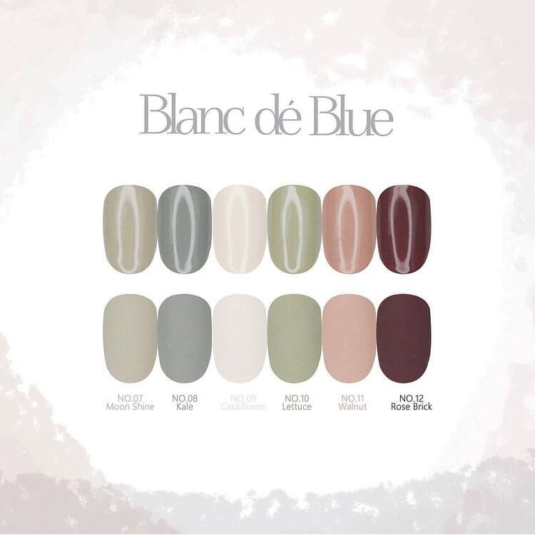 FreeshipSơn gel cao cấp Hàn quốc Blanc de Blue Bộ sưu tập 12 màu Blanc Collection