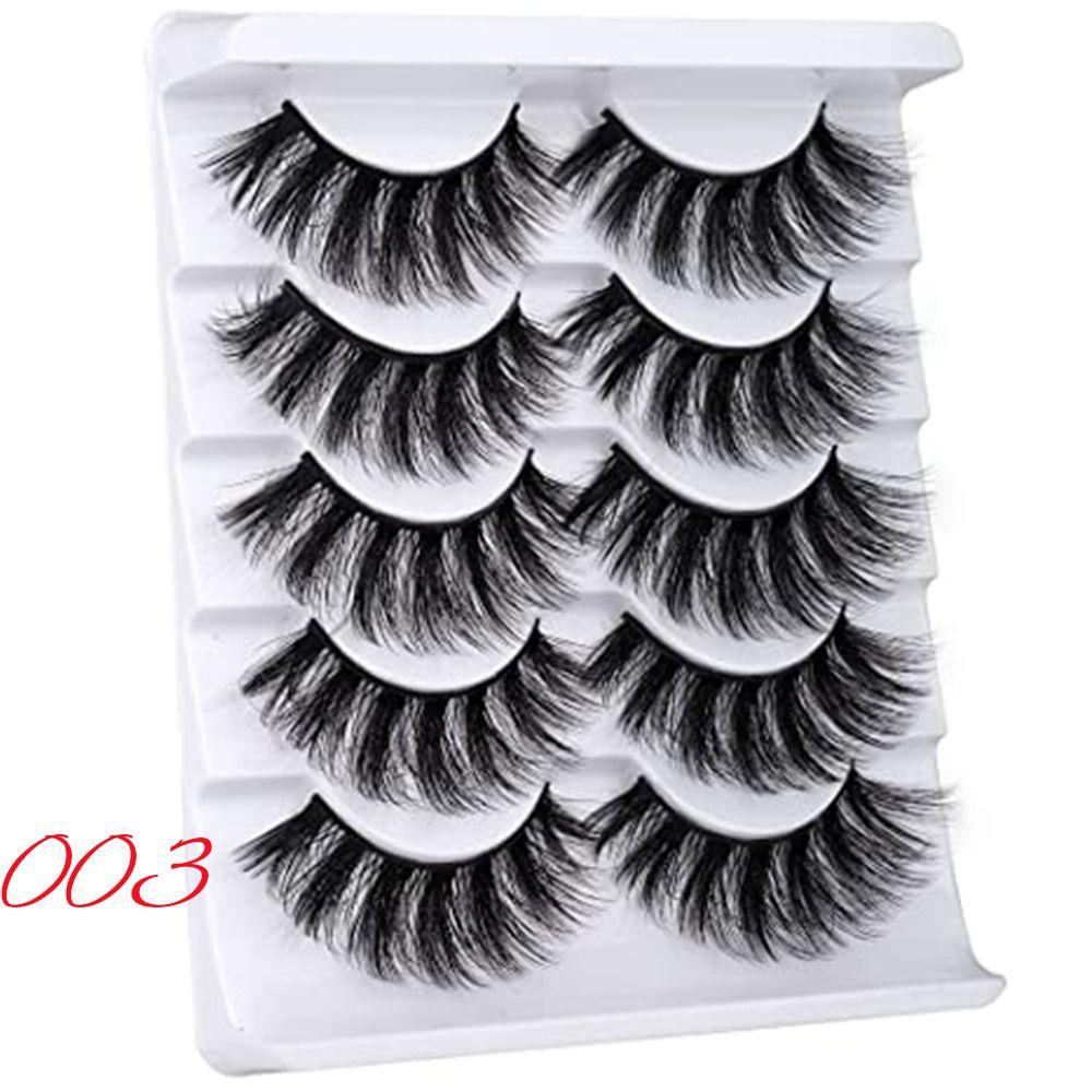 CACTU Set 5 Cặp Lông Mi Giả Mềm Mại Có Thể Tái Sử Dụng SKONHED