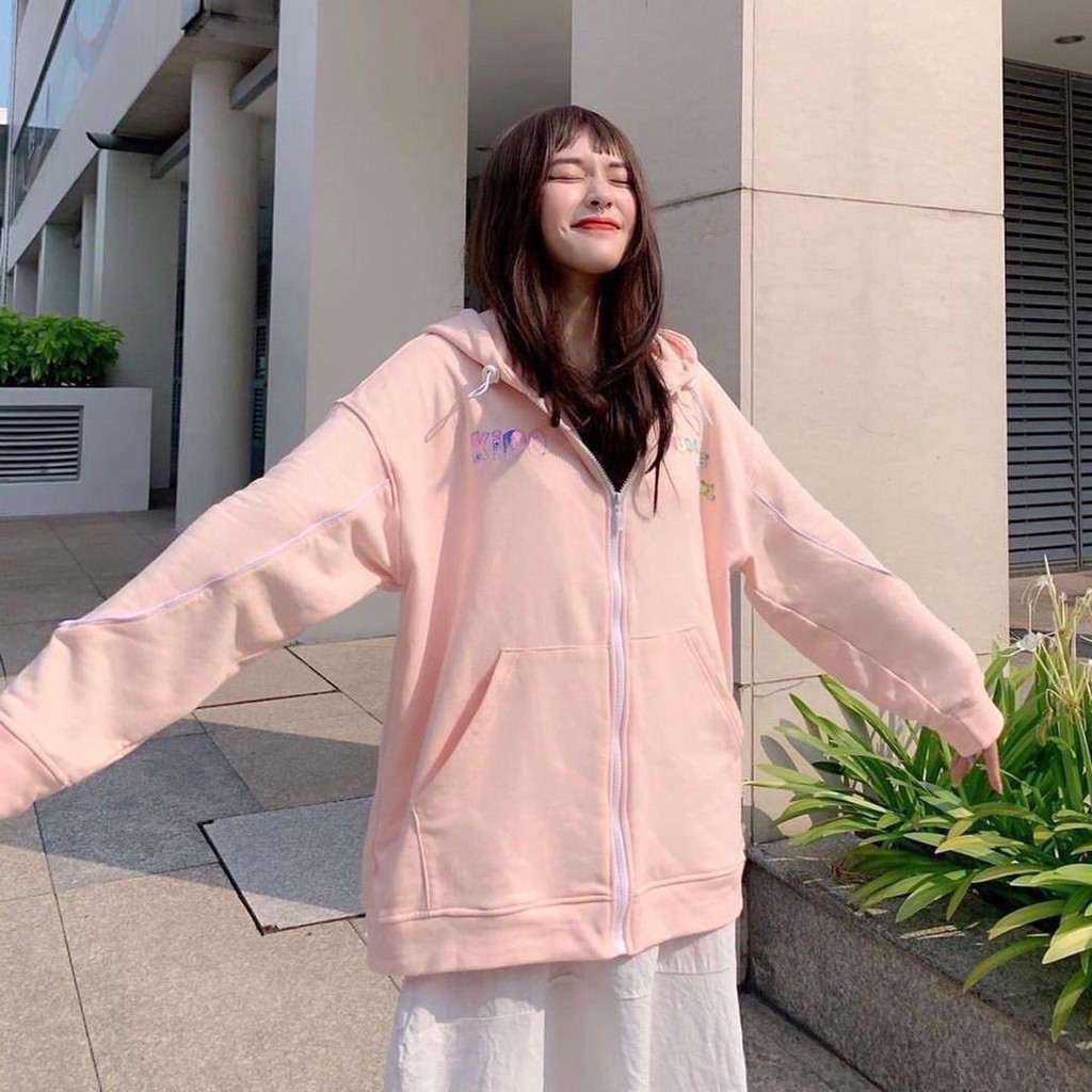 ( FREESHIP 50K ) ÁO KHOÁC THUN NỈ ZIPPER IN CHỮ KIDO CHẤT TH