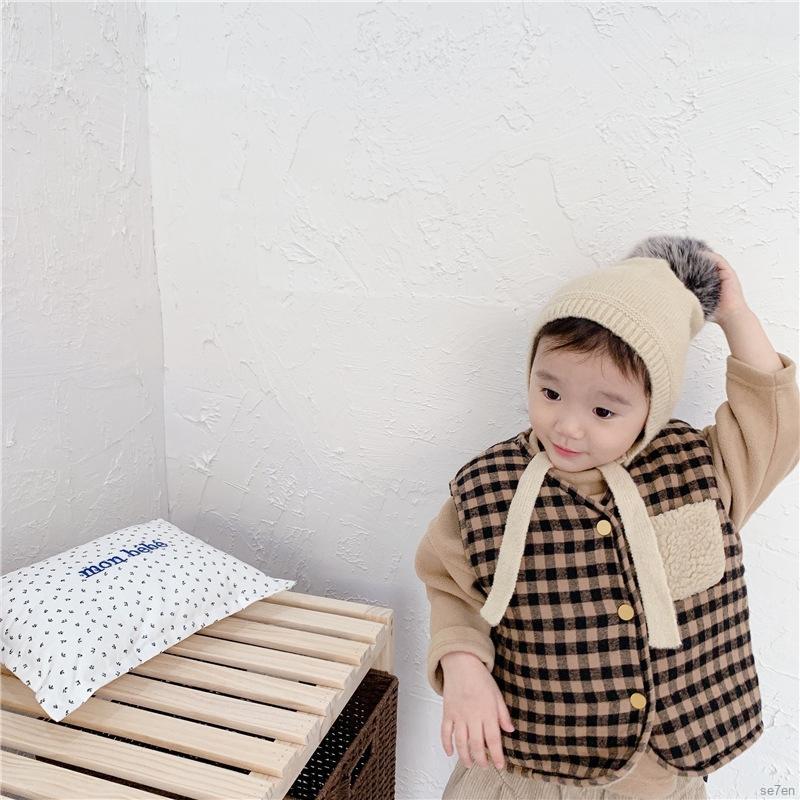 Áo Khoác Cardigan Không Tay Giữ Ấm Se7En Cho Bé 2-8 Tuổi