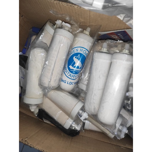 1 cục lọc sứ dài,lọc nước bình inox