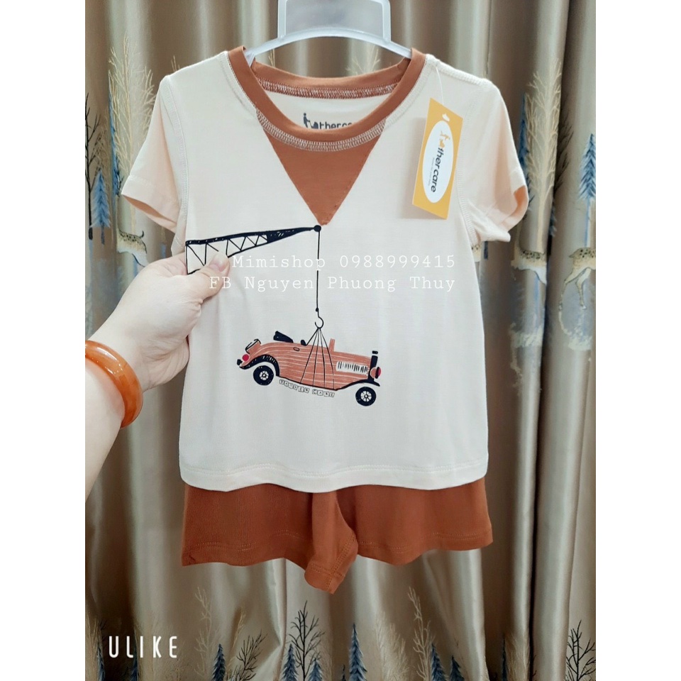 Cộc Tay Sợi Tre Father Care Cho Bé 9m-36m