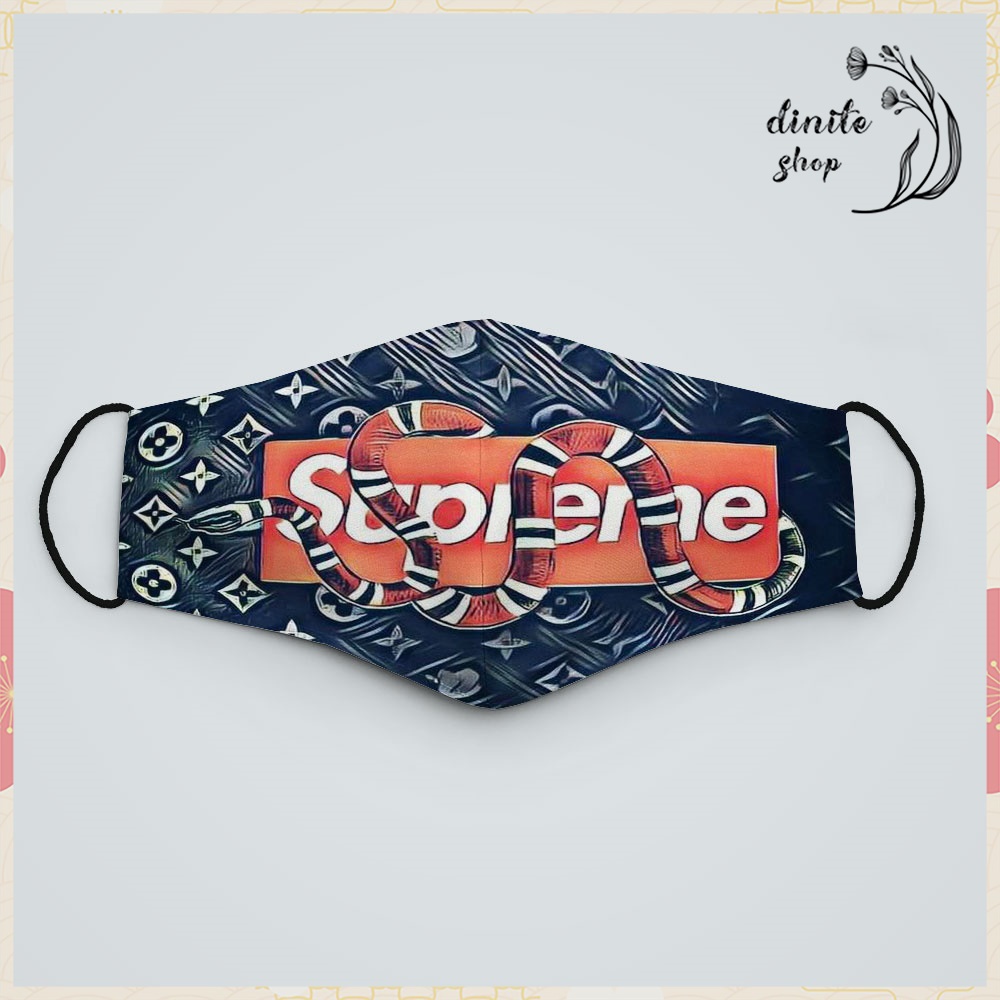 Khẩu Trang hot nhất In Hình Supreme_23 DINITE Vải Poly Cotton 100%, Ngăn Bụi Mịn, Kháng Khuẩn, 2021 Bảo Vệ Toàn Diện