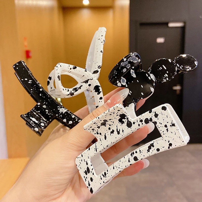 Kẹp tóc càng cua đơn giản thời trang phong cách Hàn Quốc