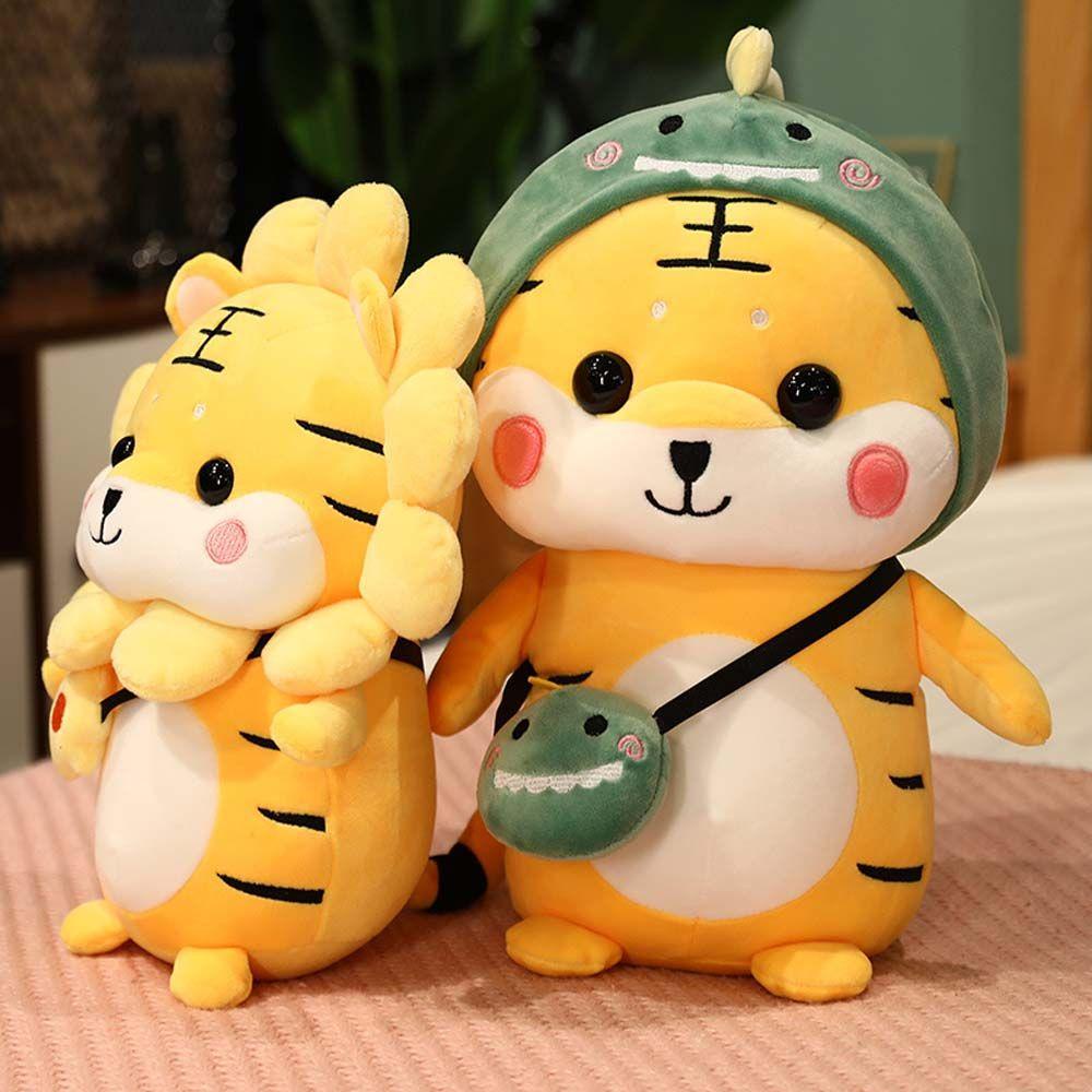 Đồ chơi nhồi bông Hình Khủng Long / Hổ 28cm Trang Trí Năm Mới