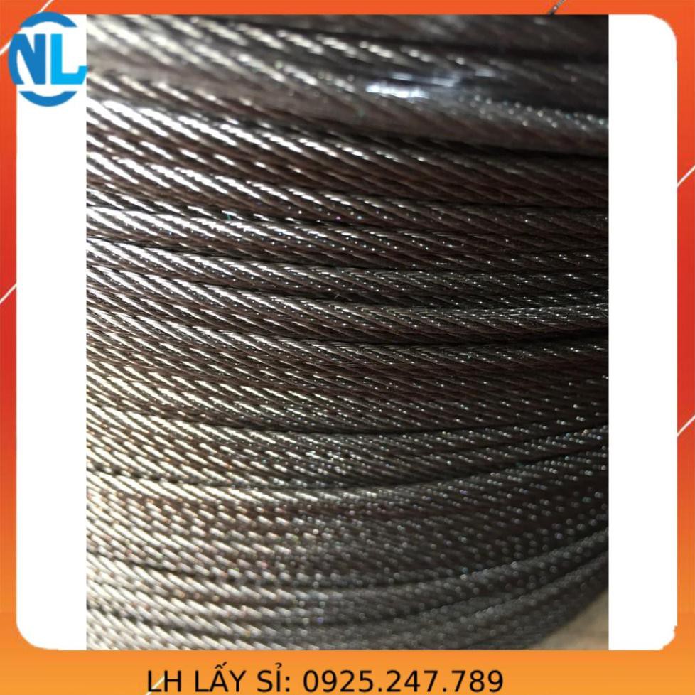 Dây cáp mạ phi 5x 250m tặng 20 khóa cáp,10 tăng đơ, dây cáp mạ kẽm, cáp thép mạ kẽm cáp thép giá sỉ