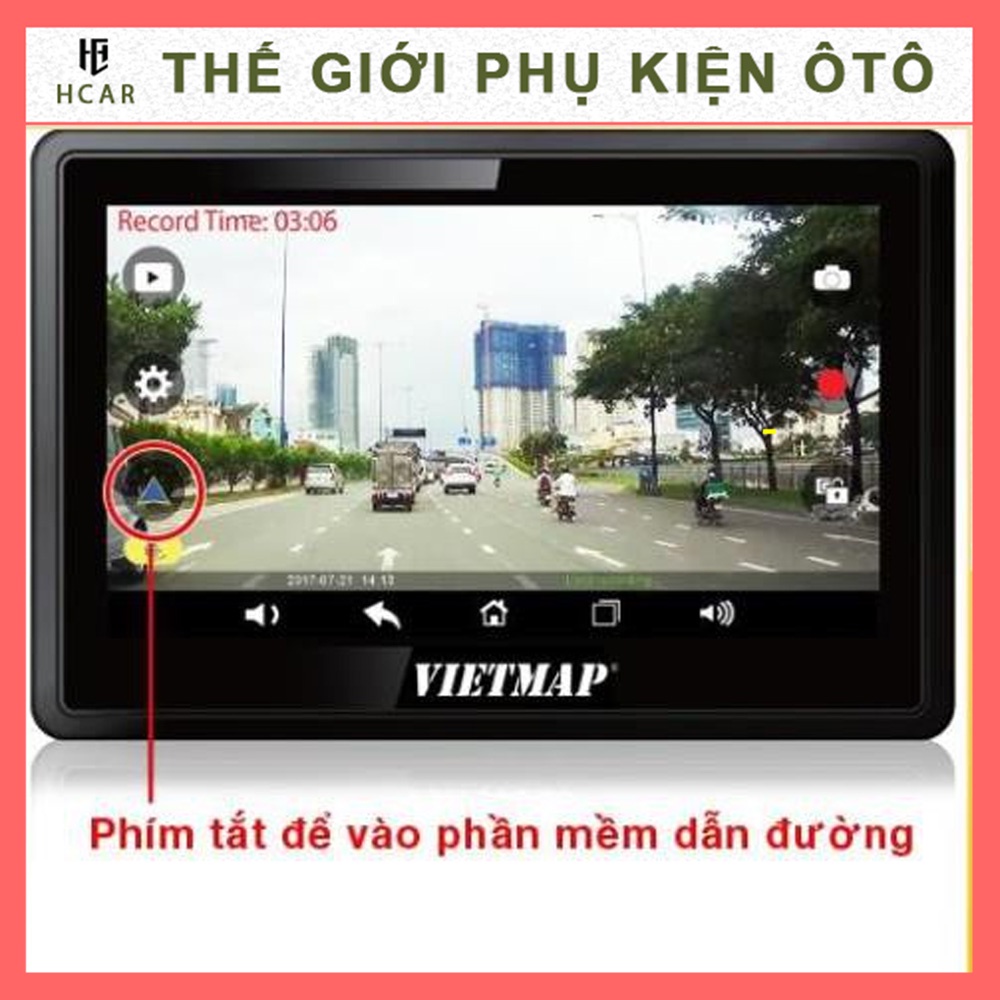 Camera Hành Trình Ô Tô, Xe Hơi Vietmap W810 + Tích Hợp Màn Hình Dẫn Đường ( Vietmap S1 ) + Tặng Thẻ Nhớ 32Gb