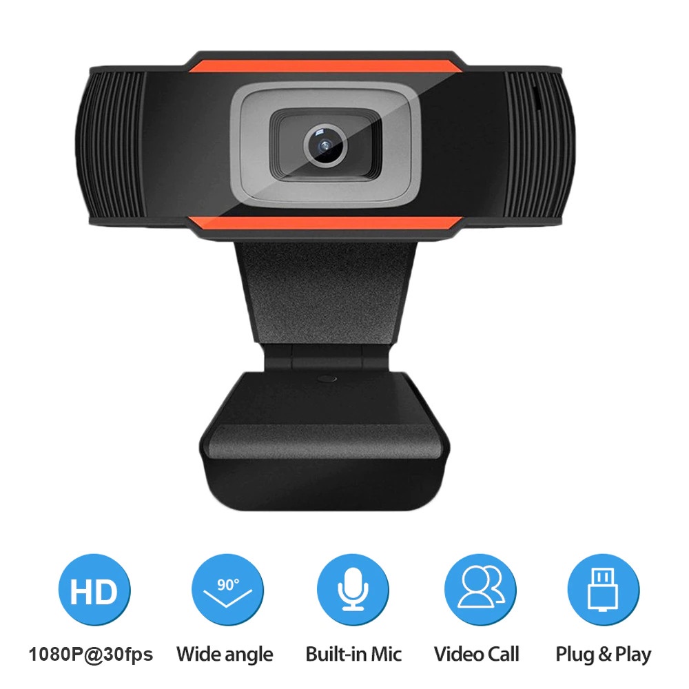 Webcam máy tính có mic Full HD 1080p full box siêu nét dùng cho PC Laptop Học Online Qua ZOOM - Gọi Video Zalo