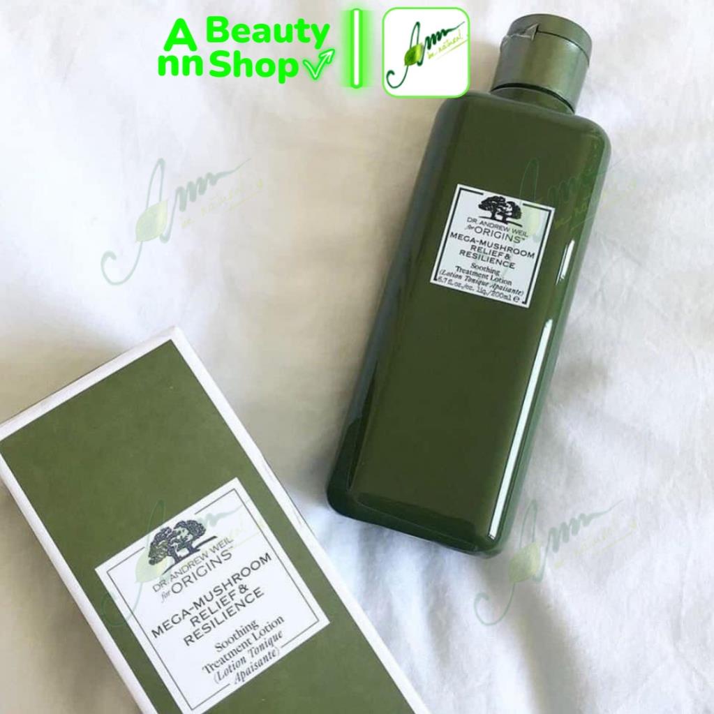 Toner nấm ORIGINS MEGA MUSHROOM RELIEF & RESILIENCE Soothing Treatment Lotion 200ml