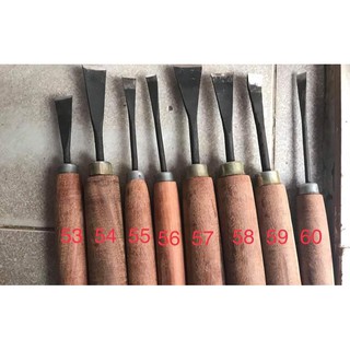 Đục chạm đục gỗ mài sắc tra cán đầy đủ bán lẻ từng cây