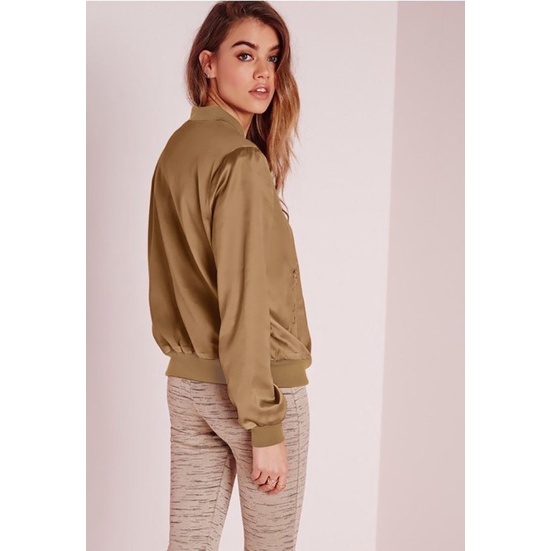 Áo bomber lụa bsk