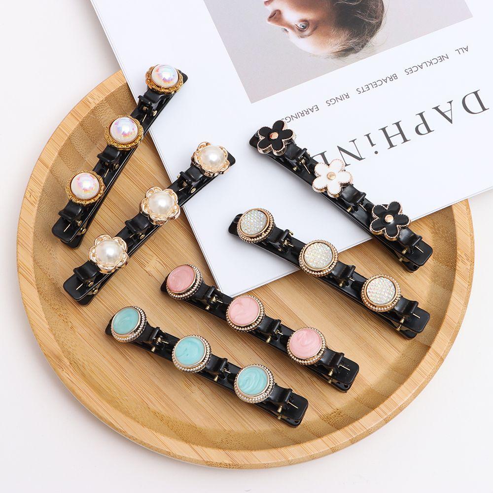 Kẹp Tóc Hai Lớp Họa Tiết Trái Tim Thời Trang Cho Nữ