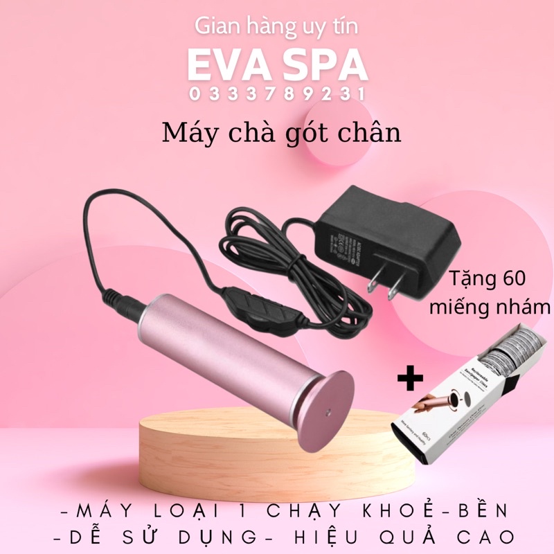 (Tặng Kèm 60 Miếng Nhám Chà Gót Chân) Máy Chà Gót Chân Chuyên Dụng Dùng Làm Nail Spa Thẫm Mỹ Viện