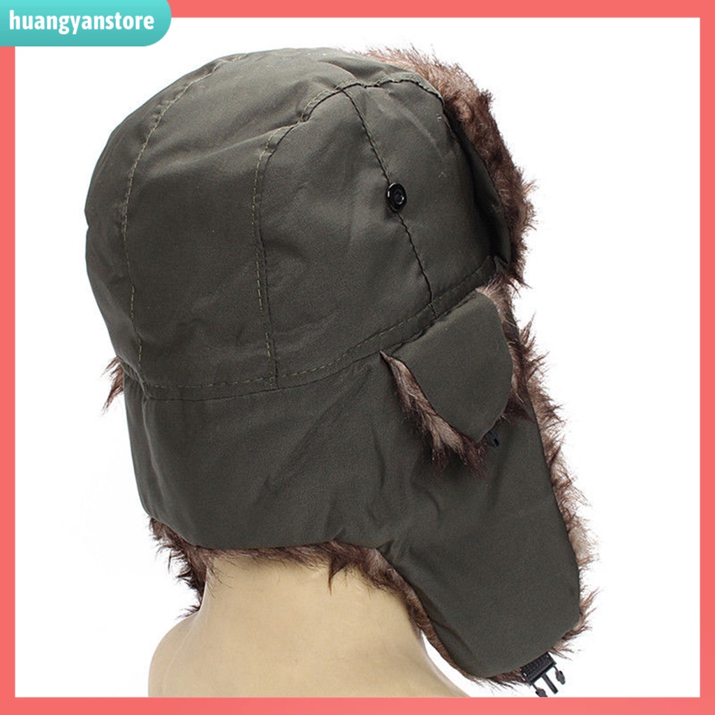 HY| Mũ giữ ấm trùm đầu che tai vào mùa lạnh Unisex