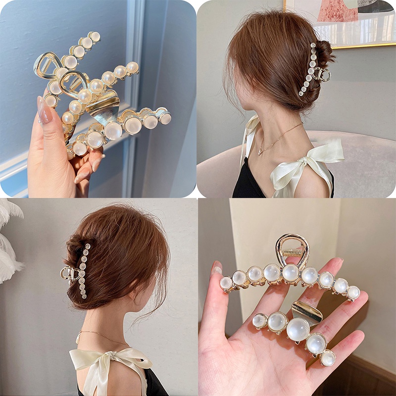 Kẹp Tóc Đính Ngọc Trai Thời Trang Dành Cho Nữ