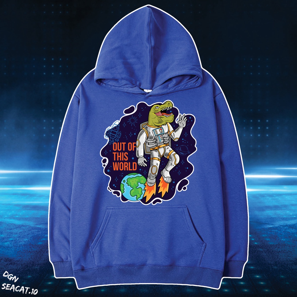 Hoodie xanh khủng long SEACAT.10