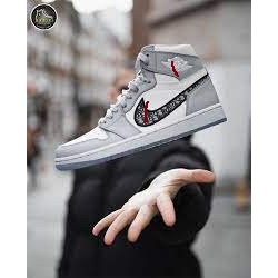 Giày air Jovvdan 1 High  đen xanh loang , giày sneaker jovvdan 1 cao cổ , giày jd1 hot trend bản đẹp nam nữ | BigBuy360 - bigbuy360.vn