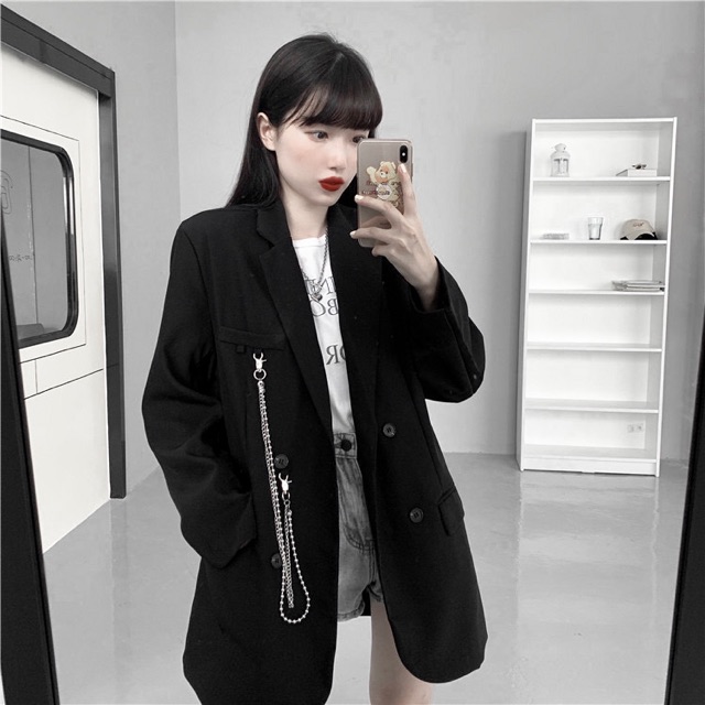 Áo Blazer Nữ 🍊 [Tiệm Vải Xinh] 🍊 Áo Vest Xích Nữ - Hàng Quảng Châu - BL001 | BigBuy360 - bigbuy360.vn