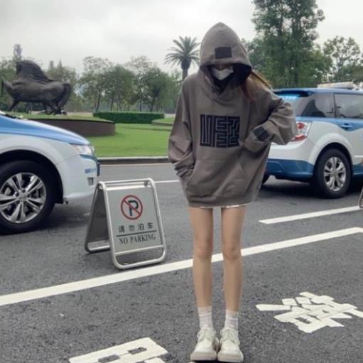 Áo Hoodie Dáng Rộng Phong Cách Retro Mỹ Cá Tính Cho Nữ | BigBuy360 - bigbuy360.vn