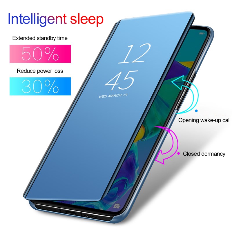 Ốp Lưng Nắp Gập Tráng Gương Cao Cấp Cho Oppo Reno4 4g Reno4 Pro 4g | BigBuy360 - bigbuy360.vn
