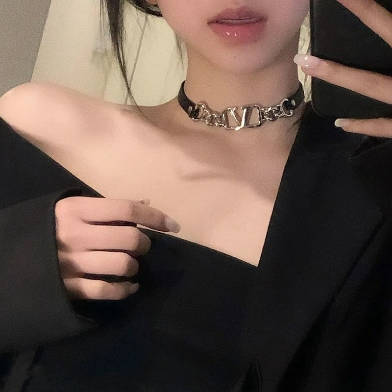Vòng Cổ choker Bằng Da Phong Cách Âu Mỹ Thời Trang Cho Nữ