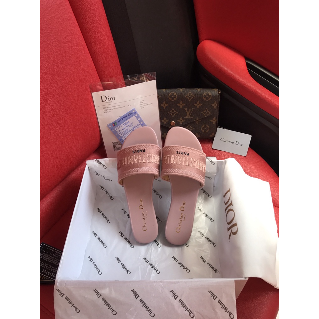 Xăng đan Cotton Thêu Họa Tiết Sọc Ca Rô Thời Trang Dành Cho Nữ No Box-2021