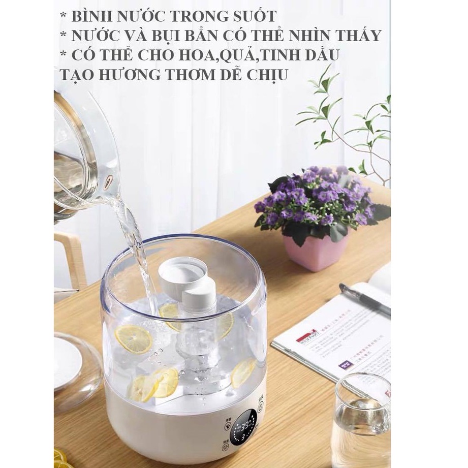 MÁY PHUN SƯƠNG KHUẾCH TÁN TINH DẦU TẠO ẨM KHÔNG KHÍ CÓ ĐIỀU KHIỂN HÀNG CAO CẤP NC48