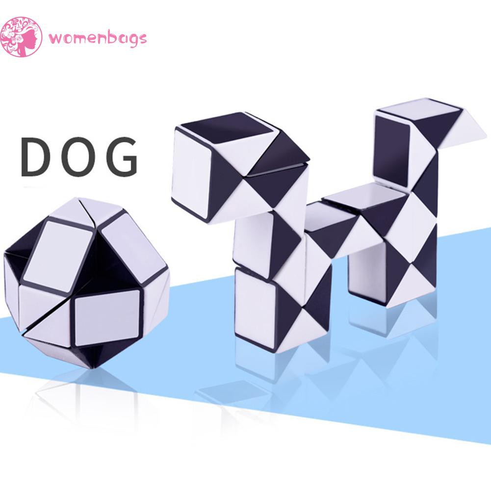 ✿WB✿ 24 Blocks Children 3D Magic Cube Twist Logic Brain Teaser Game Toy Puzzle