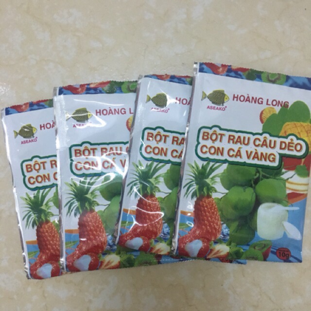 Bột rau câu con cá dẻo