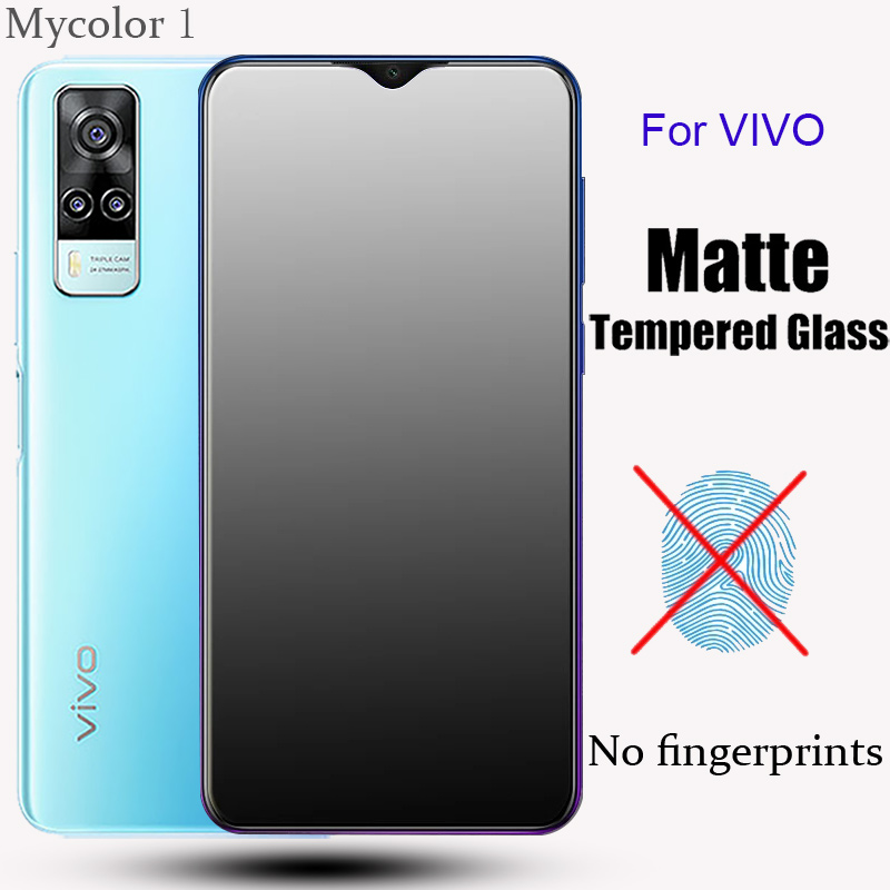 Kính cường lực chống vân tay nhám cho VIVO Y02 Y02A Y02T Y02s Y15a Y15s Y53s Y33s Y31 Y51 Y21 Y21s Y20 Y20i Y20s Y12a Y12s V25 V23 V23e V20 SE X60 V15 S1 Pro Y50 Y30 Y19 Y17 Y15 Y12 Y11 5G 4G 2023