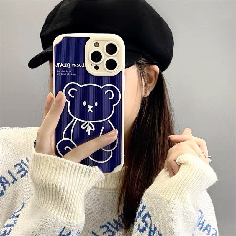 Ốp lưng iphone bear bảo vệ camera 7/7plus/8/8 plus/x/xs/xsmax/11/11pro/11 promax/12/12pro/12promax/13/13promax