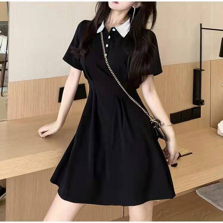 Váy polo dáng suông body tay ngắn xinh yêu 💖 Đầm polo đi dự tiệc, đi chơi dạo phố, đi bar sang chảnh A01 | BigBuy360 - bigbuy360.vn