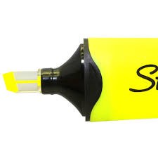 Bút dạ quang đầu trong suốt  Sharpie Clear View Highlighter -  Màu vàng (Yellow)