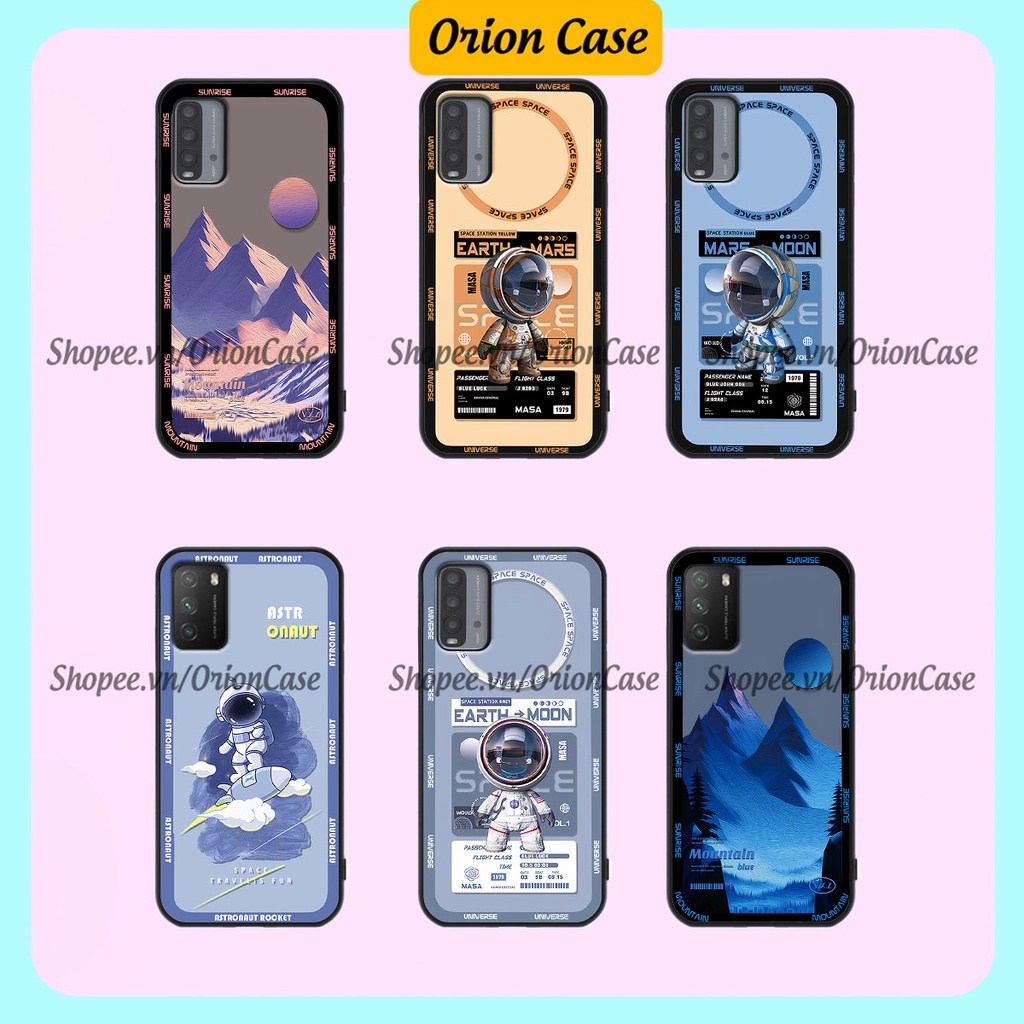 Ốp Xiaomi Redmi 9T - Poco M3 in hình astronaut pro nasa, moutain cá tính.ốp lưng chống sốc.