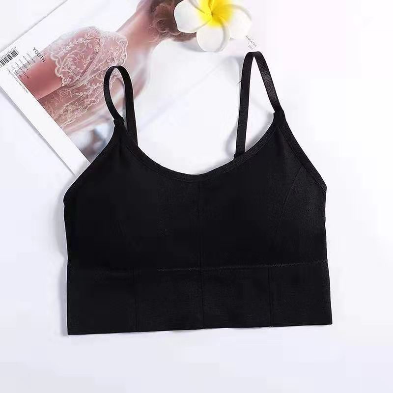 Áo bra nữ, áo lót nữ 2 dây tập gym chữ U hở lưng không gọng nâng ngực gợi cảm co giãn