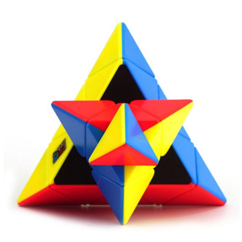 Rubik Pyraminx Stickerless MoYu MeiLong MFJS Rubik Tam Giác Cực Đẹp