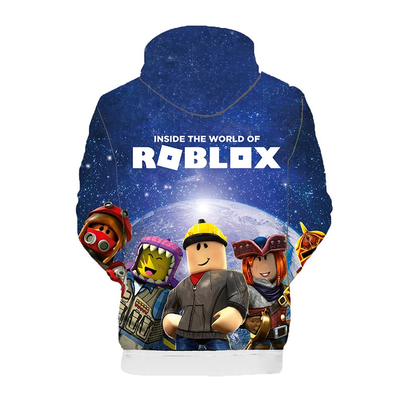 Áo Hoodie In Hình ROBLOX 3D Tay Dài Dành Cho Bé Trai 2-15 Tuổi