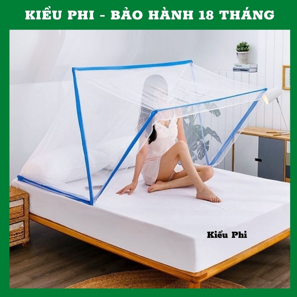 Màn chụp người lớn chống muỗi - Mùng xếp tự bung gấp gọn cao cấp Kiều Phi