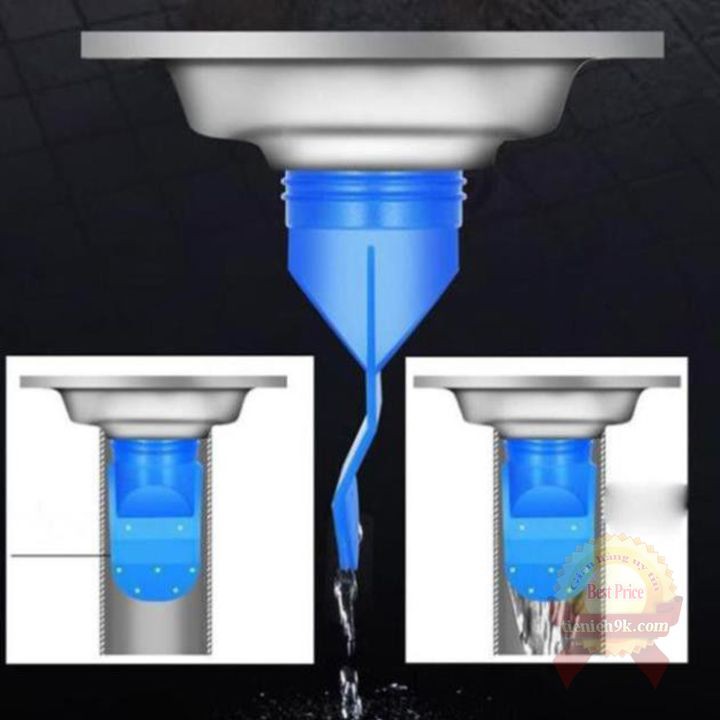 Bộ Van kèm Nắp cống silicon Ngăn Mùi Hôi lỗ Thoát Sàn Bồn Rửa Chống côn trùng