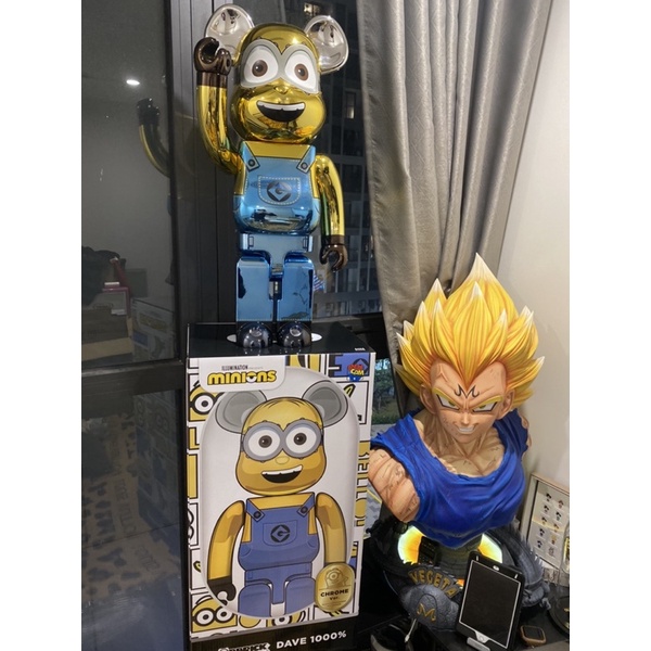Mô hình gấu bụng phệ Medicom bearbrick Dave Chrome 1000%  400% 100% fullbox
