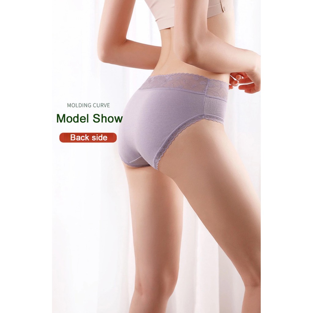 Quần Lót Cotton Cạp Ren Họa Tiết Tim FLQ43 | BigBuy360 - bigbuy360.vn