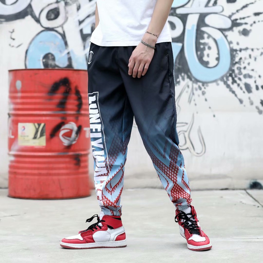 Young and dynamic style printed wide leg pants for men | BigBuy360 - bigbuy360.vn
