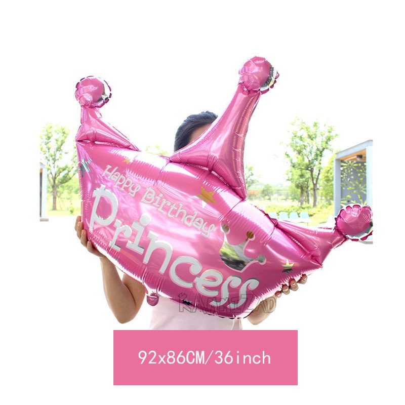 Bóng vương miện, trang trí sinh nhật, thôi nôi, decor, party size to Fubao Store