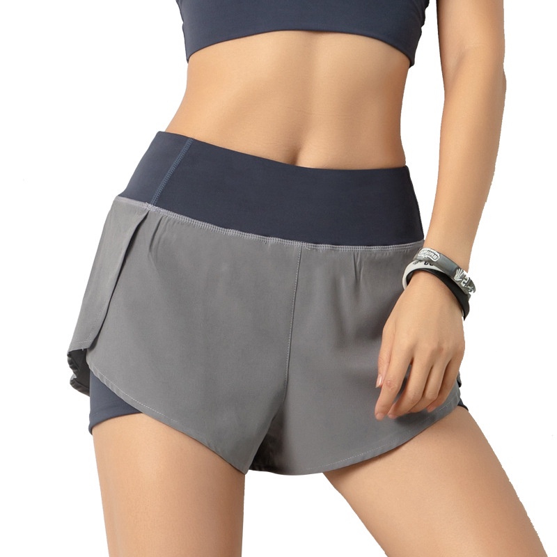 Quần Short Thể Thao Chạy Bộ Chống Chói Phản Quang Nhanh Khô Cho Nữ