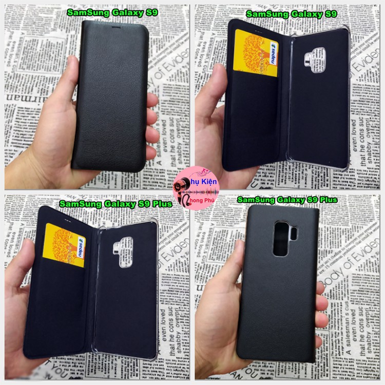 Bao Da Samsung Galaxy S9 / Galaxy S9 Plus Kiểu Dáng Gấp 2 Mặt Và Có Phối Ví Sang Trọng