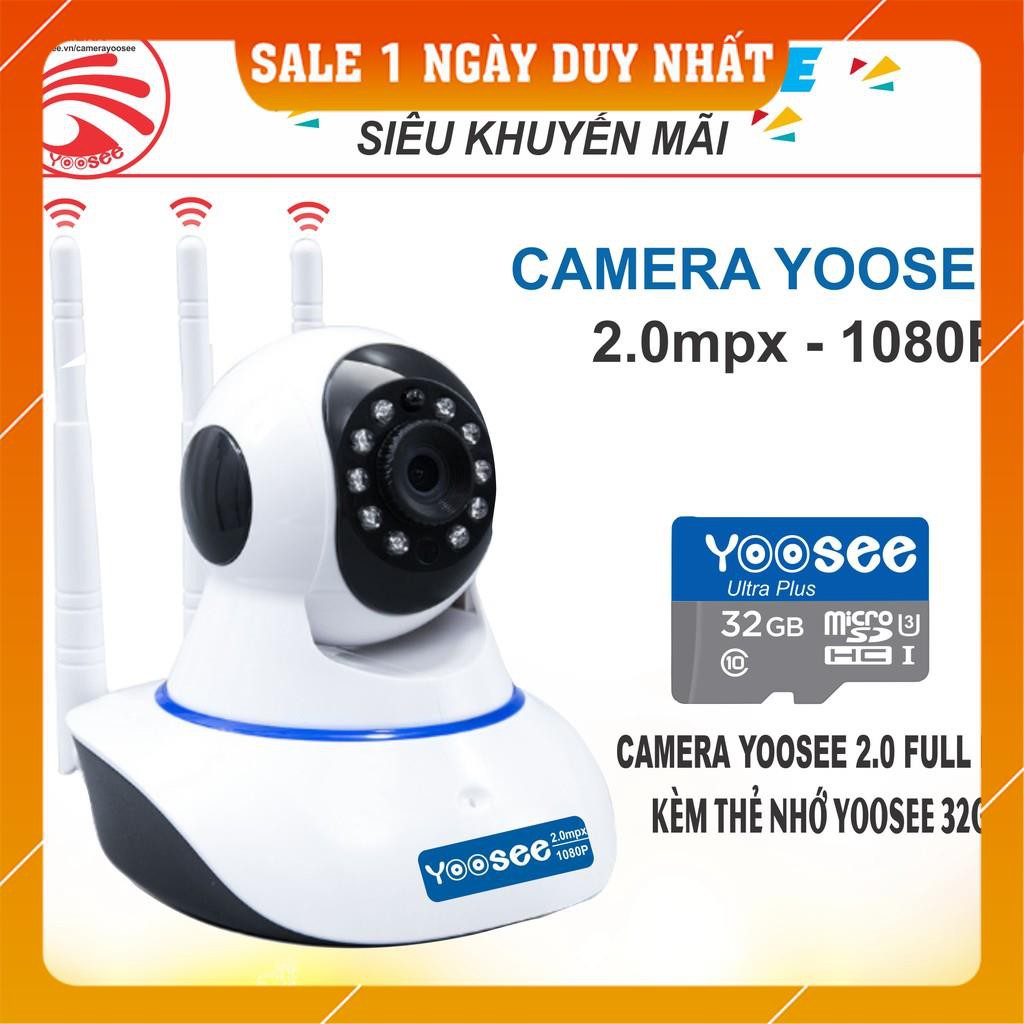 CAMERA IP YooSee 3 Anten 1080HD - Kèm thẻ 32Gb | BigBuy360 - bigbuy360.vn