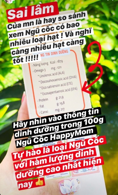 Ngũ cốc lợi sữa Happy Mom kích sữa 100% - Tặng khăn ướt và trà lợi sữa - Khác biệt và cao cấp nhất thị trường ngũ cốc