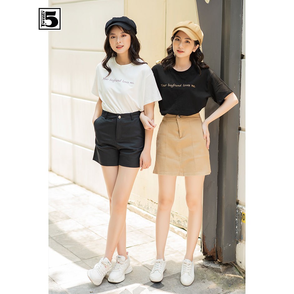 Quần short kaki nữ Twentyfive 3118
