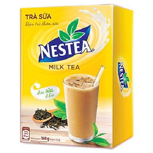 Nestea Milk Tea - Nestea Vị trà sữa hộp 160gr (8 gói x 20gr)