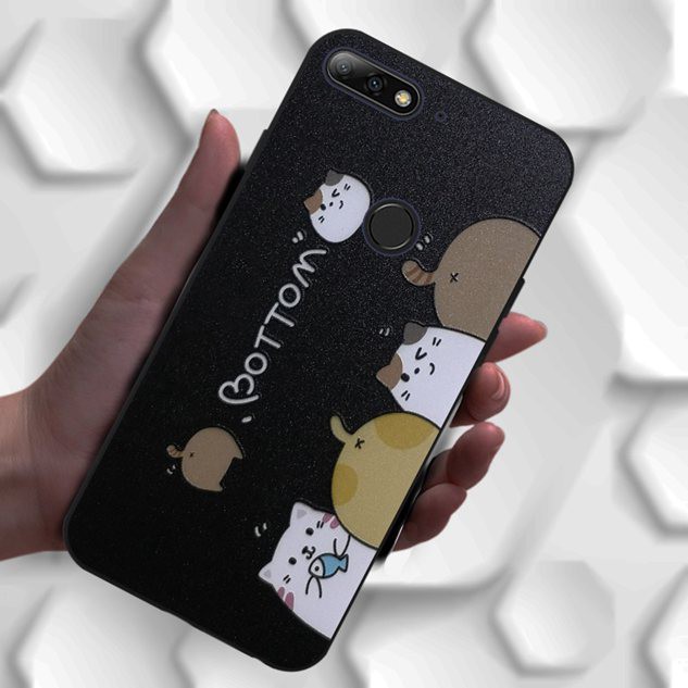 Ốp điện thoại bằng silicon xinh xắn cho Huawei Nova 2 5 5i Y3II Y6II Y5 Y6 Y7 Y9 V9 Prime Lite Pro 2018 2019
